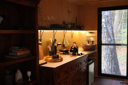 Nakvynė privačiame miško namelyje dviem