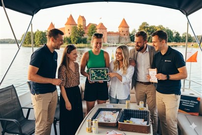 Orientacinis žaidimas laivu Trakuose