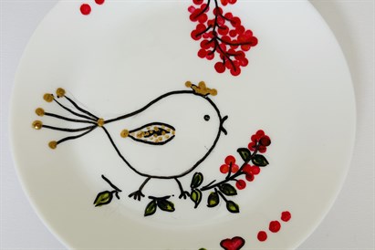 Tapybos ant keramikos dirbtuvės dviem