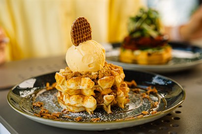 Vėlyvieji pusryčiai „Vaflių namuose“