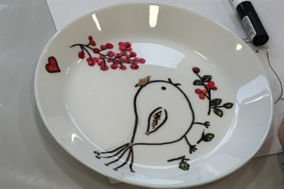 Tapybos ant keramikos dirbtuvės