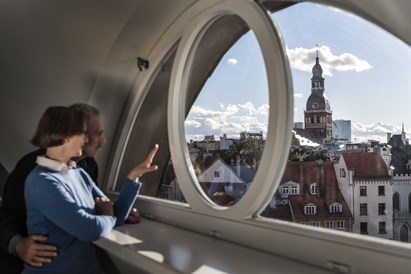 1 nakvynė viešbutyje „Le Chevalier Relais“ Rygoje