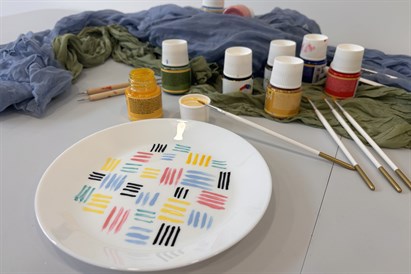 Tapybos ant keramikos dirbtuvės