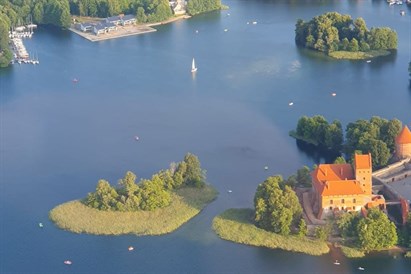 Apžvalginis skrydis lėktuvu virš Trakų