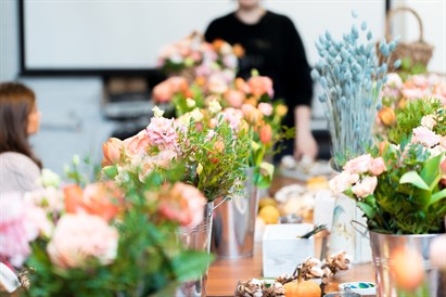 Floristikos dirbtuvės komandos formavimui