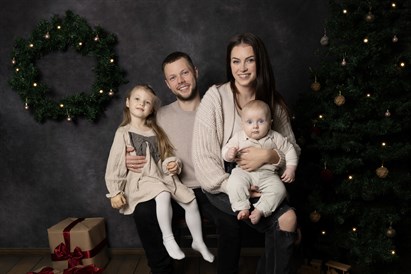 Kalėdinė šeimos fotosesija Panevėžyje