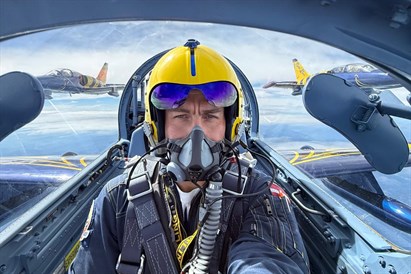 Įspūdingas skrydis reaktyviniu lėktuvu