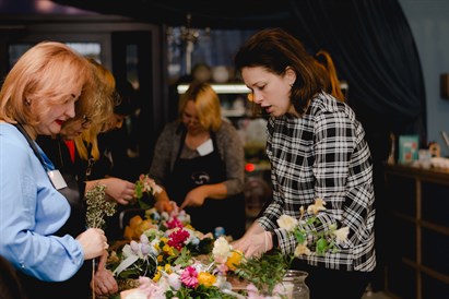 Floristikos dirbtuvės komandos formavimui