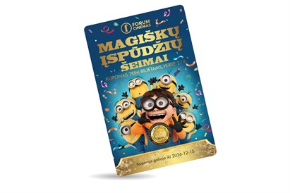 Šeimos kino kuponas | FORUM CINEMAS