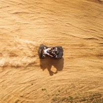 Lėk su bagiu, el. motociklu arba keturračiu