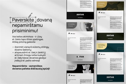 Dovanų čekis | DOMUS GALERIJA