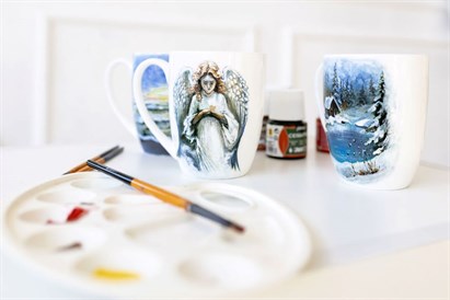 Tapybos ant porceliano kūrybinės dirbtuvės