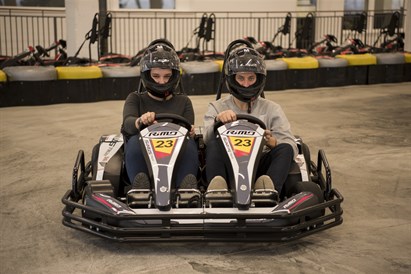 Važiavimas dviviečiu kartingu po stogu