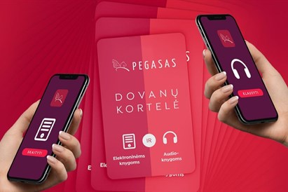 „Pegaso“ dovanų čekis: elektroninės bei audioknygos