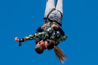 Tandeminis šuolis su virve Alytuje