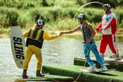 Čiuožimas vandenlente WAKE POND Anykščiuose