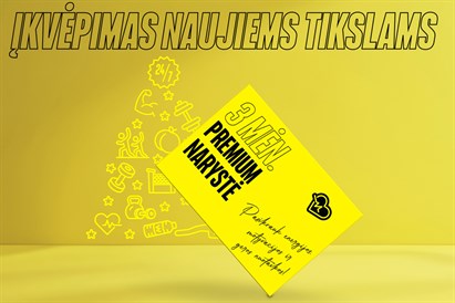 Lemon Gym“: 3 mėnesių PREMIUM FLEX narystė 