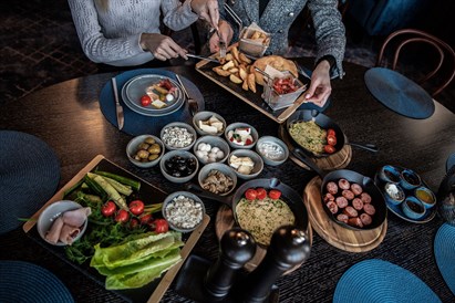 Pusryčiai restorane „Bleu de Frenkel“ dviem