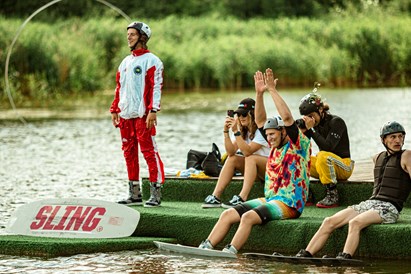 Čiuožimas vandenlente WAKE POND Anykščiuose