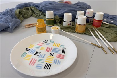 Tapybos ant keramikos dirbtuvės dviem