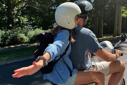 Motorolerio „Vespa Primavera“ nuoma pajūryje