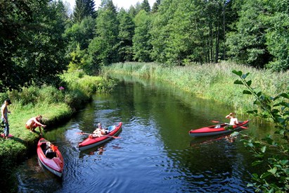Plaukimas baidarėmis Žeimenos upe DVIEM