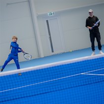 Teniso pamoka su treneriu Vilniuje