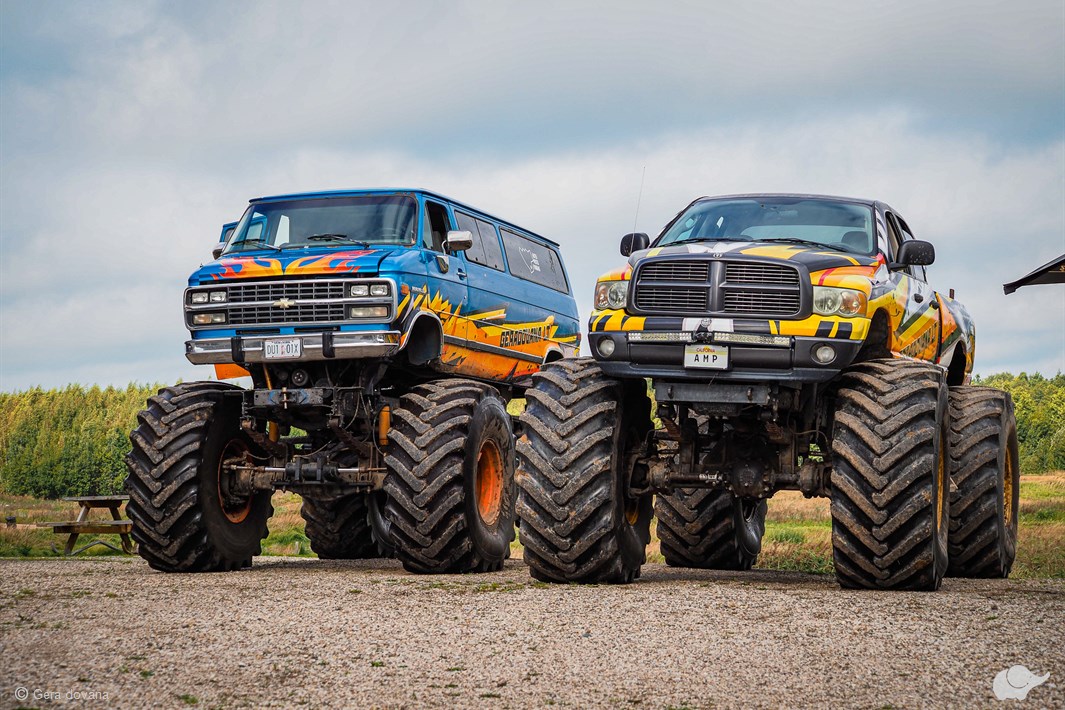 „Monster Truck“ vs „Monster Bus“ – išbandyk abu!