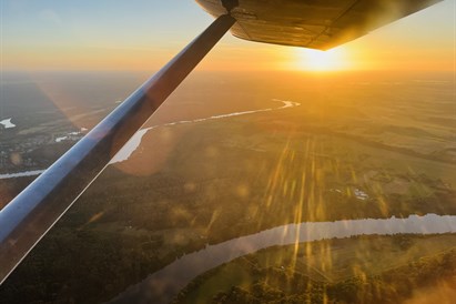 Apžvalginis skrydis virš Nemuno kilpų