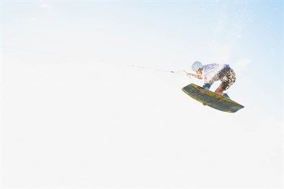 Čiuožimas vandenlente parke „Wake Pond“