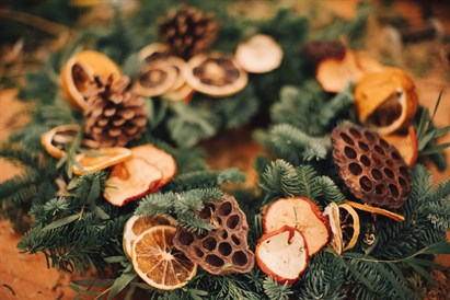 Kalėdinio vainiko dirbtuvės „Artotekoje“