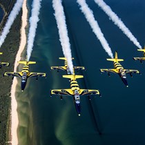 Įspūdingas skrydis reaktyviniu lėktuvu