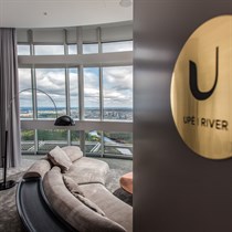 1 n. TV bokšto apartamentuose UPĖ dviem