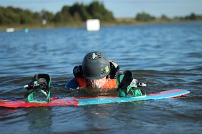 Čiuožimas vandenlente parke „Wake Pond“