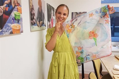 Tapyba ant šilko „Artotekoje“