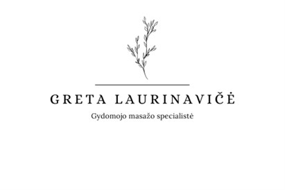 Masažo paslaugų „Gretlaura“ dovanų čekis
