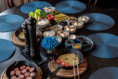 Pusryčiai restorane „Bleu de Frenkel“ dviem