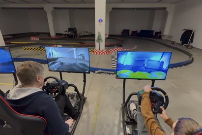 „MiniRace“ lenktynės su simuliatoriumi