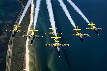 Įspūdingas skrydis reaktyviniu lėktuvu