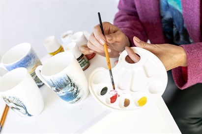 Tapybos ant porceliano kūrybinės dirbtuvės