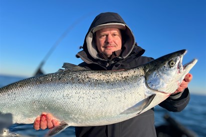 Lašišos žvejyba su gidu Baltijos jūroje d. d.
