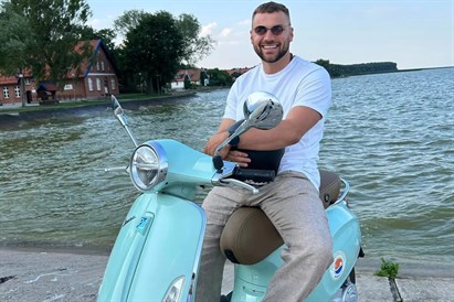 Motorolerio „Vespa Primavera“ nuoma pajūryje