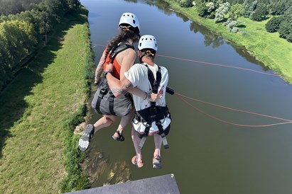 Tandeminis šuolis su virve Alytuje