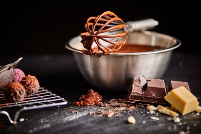 Šokolado gamybos pamokėlė dviem