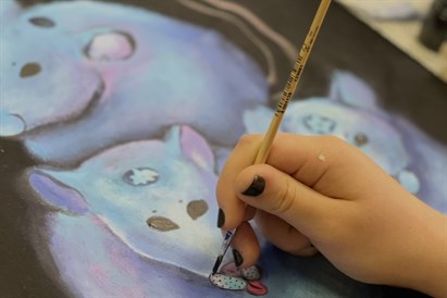 Tapybos ant tekstilės kūrybinės dirbtuvės