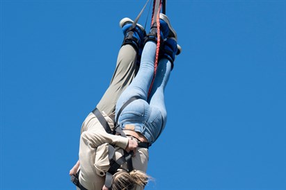 Tandeminis šuolis su virve Alytuje