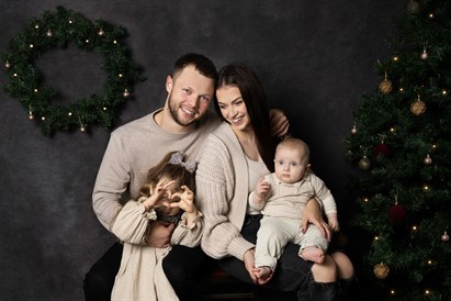 Kalėdinė šeimos fotosesija Panevėžyje