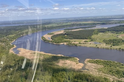 Skrydis virš Pažaislio vienuolyno ir Kauno marių